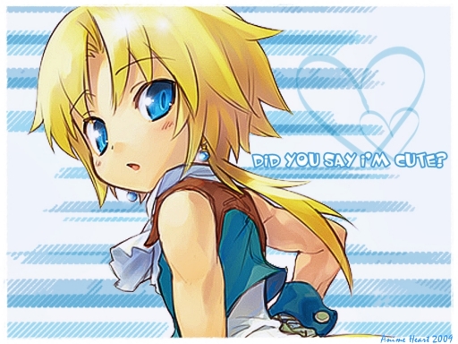 Did you say i'm cute?