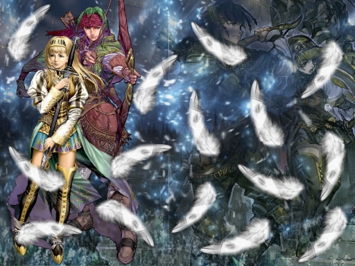 "Silver Feathers Dancing&