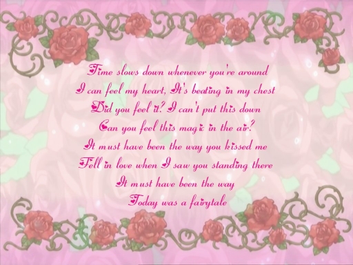 Today was a fairytale by aoi bara