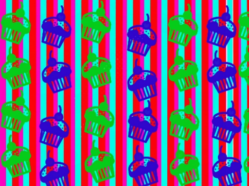 Cupcake Stripes
