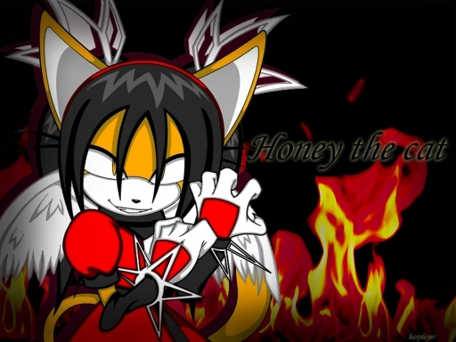 Honey on fire