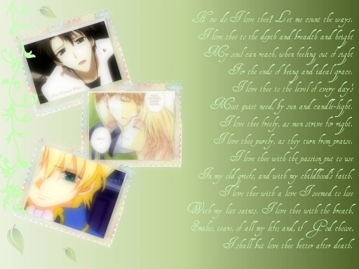 How do I love thee? Let me cou