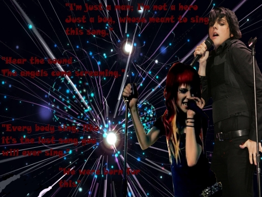 Gerard Way and Hayley Williams