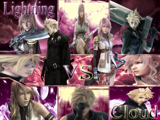 Final Fantasy Cloud vs Lightni