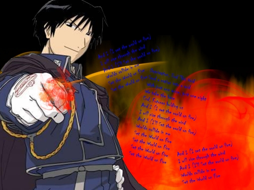 Roy Mustang World On Fire