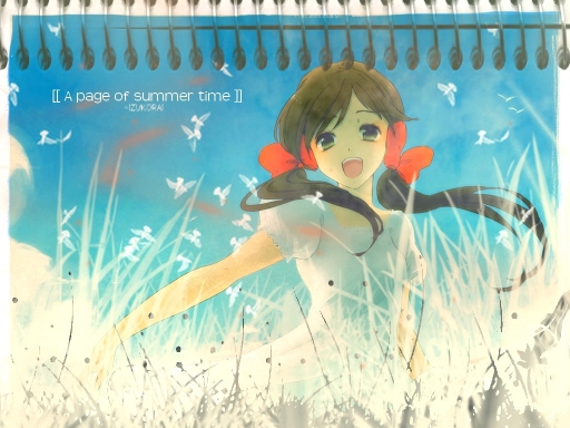 page of summer