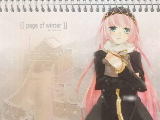 page of winter