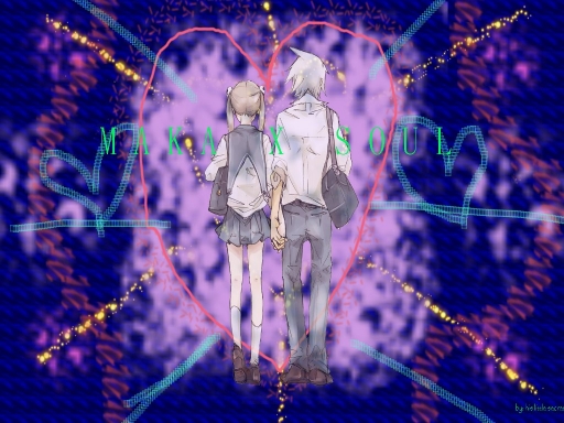 Soul x Maka wallie <3