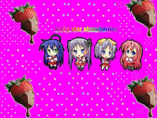 shining rainbow strawberries