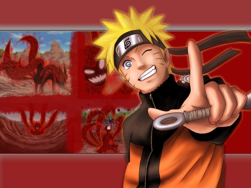 Naruto and 9 tails
