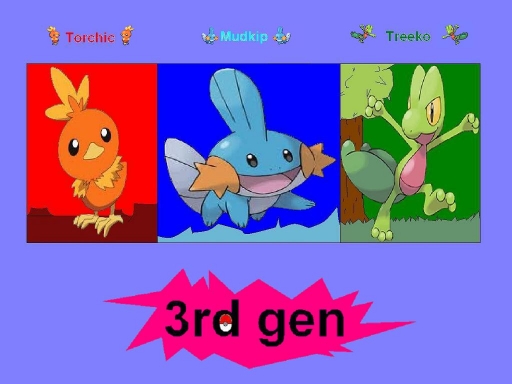 3rd Gen Starters