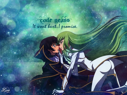 C.C and Lelouch Kiss