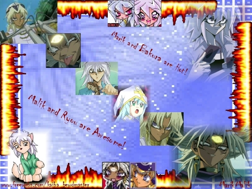 Marik/Malik/Ryou/Bakura Wallpa