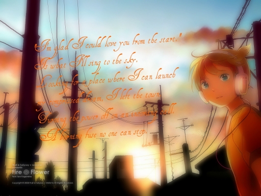 Len Kagamine Fire Flower
