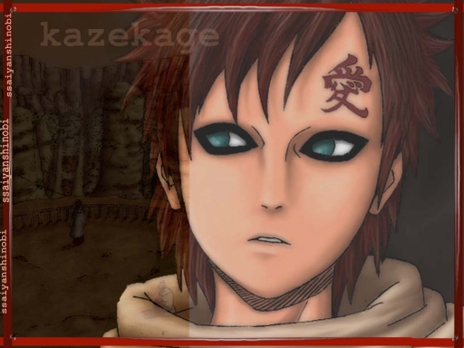 Gaara; **spoiler alert**