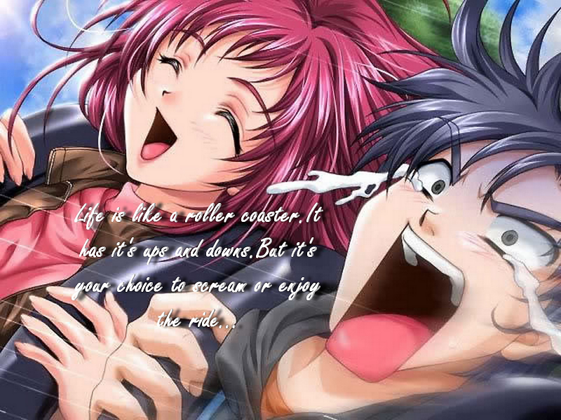 Life is Like a Roller Coaster.