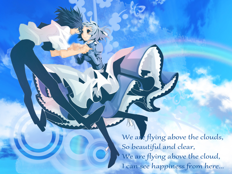 Flying above the clouds...