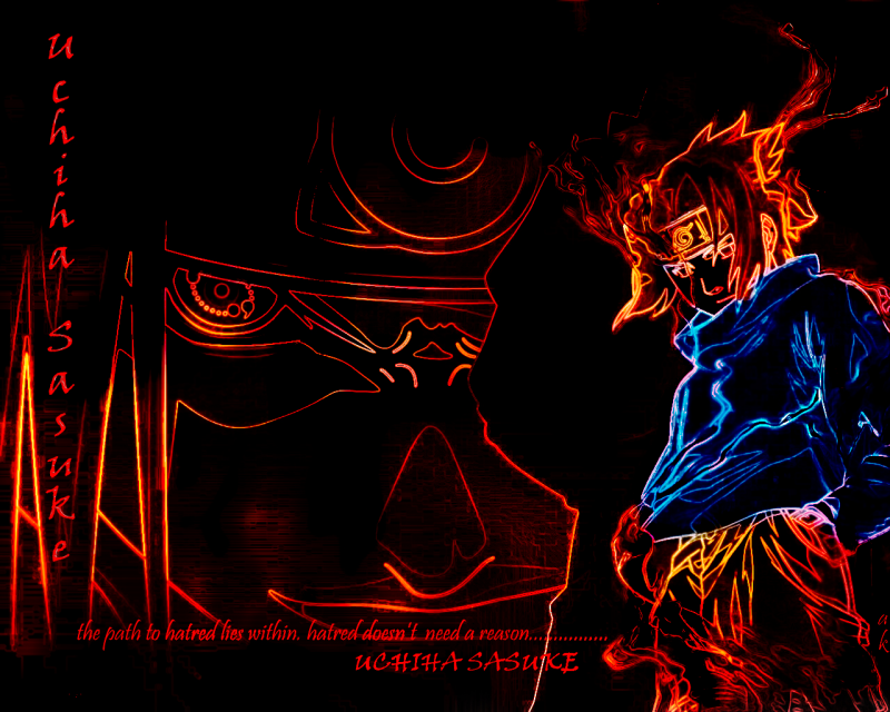 Uchiha Sasuke Flames