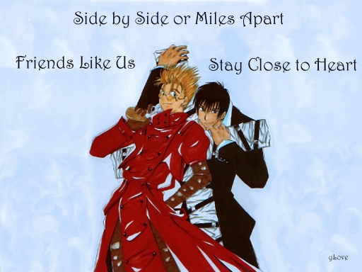 Vash Wolfwood Friends Heart