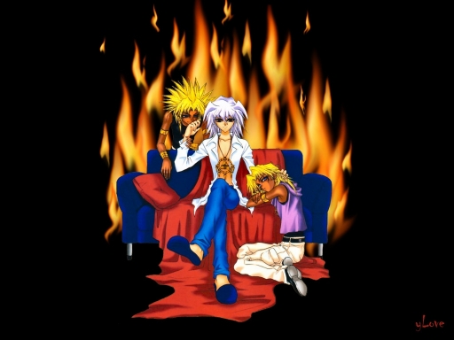 Bakura Malik Fire Yaoi